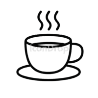Hot Coffee Icon Outline