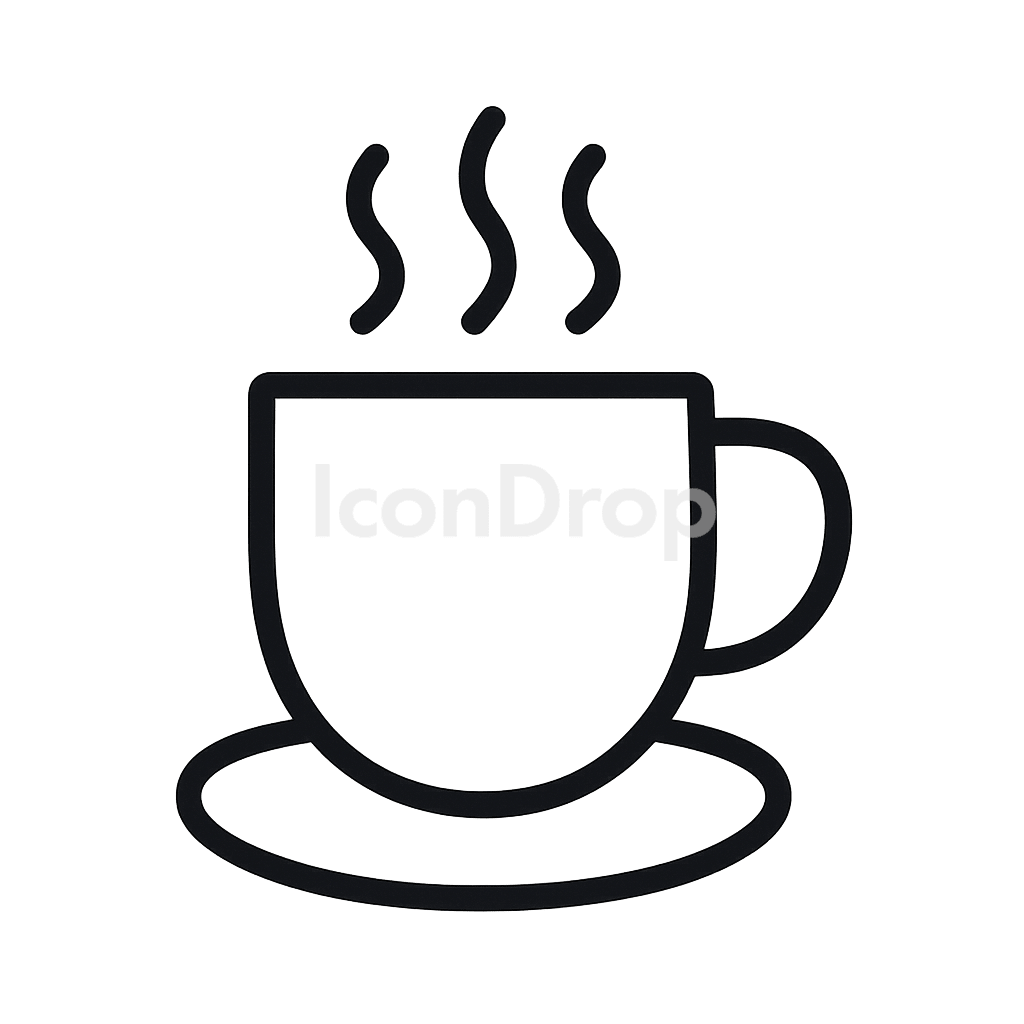 Hot Drinks Icon Outline