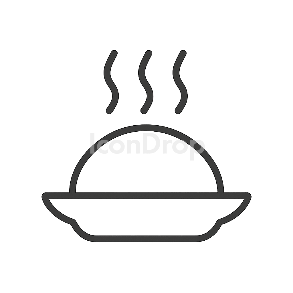 Hot Food Icon Outline