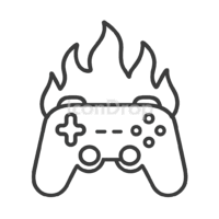 Hot Game Icon Outline