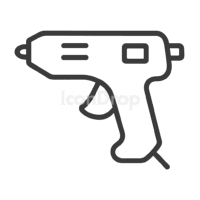 Hot Glue Gun Icon Outline