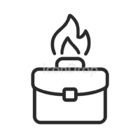 Hot Jobs Icon Outline