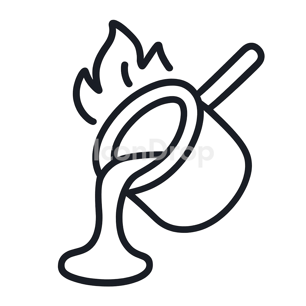 Hot Lead Icon Outline