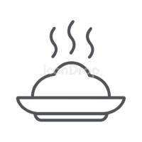 Hot Meal Icon Outline