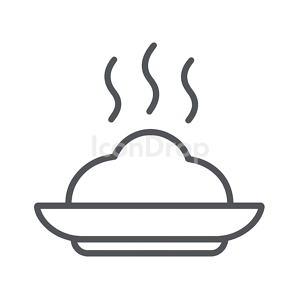 Hot Meal Icon Outline