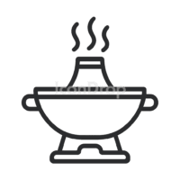 Hot Pot Icon Outline
