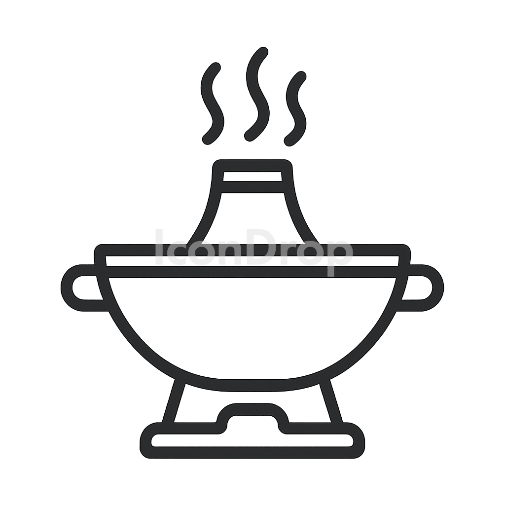 Hot Pot Icon Outline
