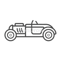 Hot Rod Icon Outline