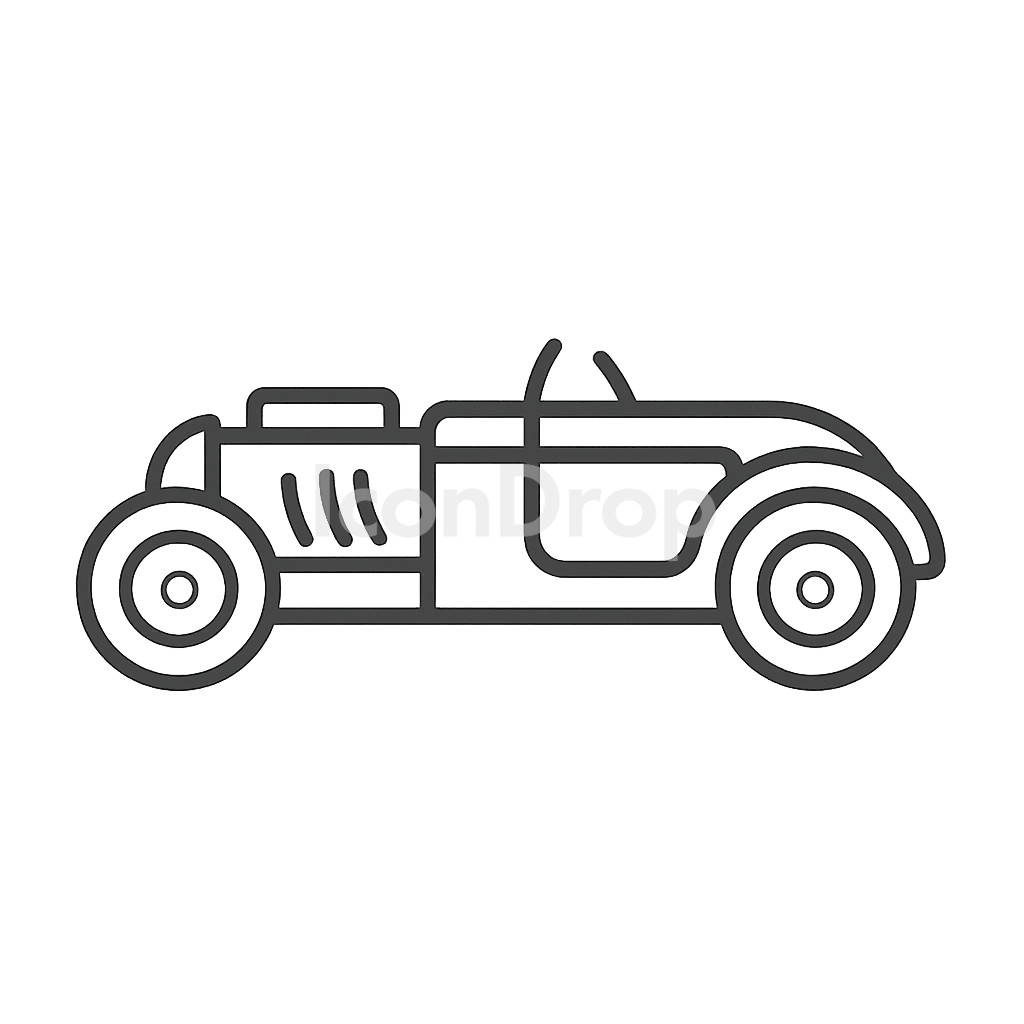 Hot Rod Icon Outline