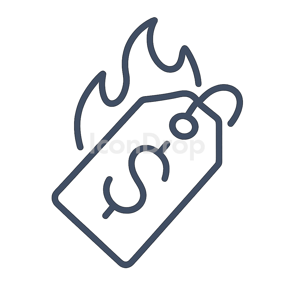 Hot Sale Icon Outline