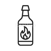 Hot Sauce Icon Outline