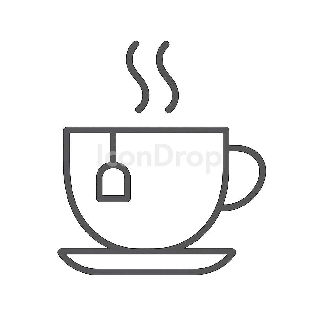 Hot Tea Icon Outline