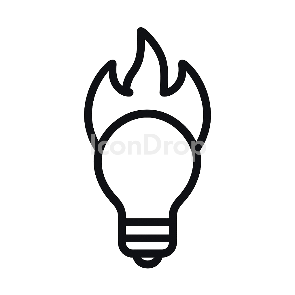 Hot Tip Icon Outline