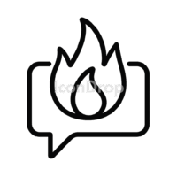 Hot Topics Icon Outline