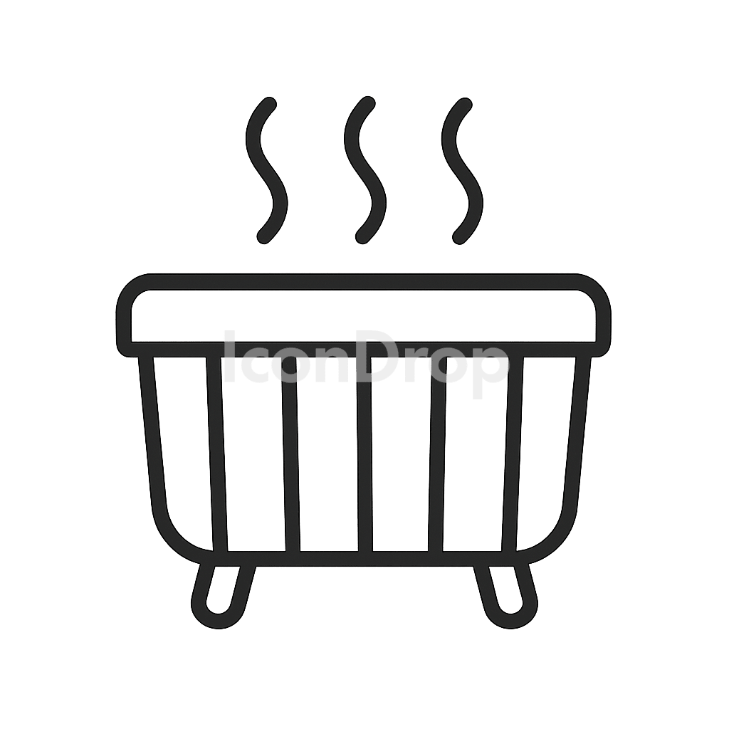 Hot Tub Icon Outline