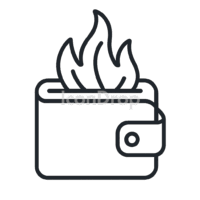 Hot Wallet Icon Outline