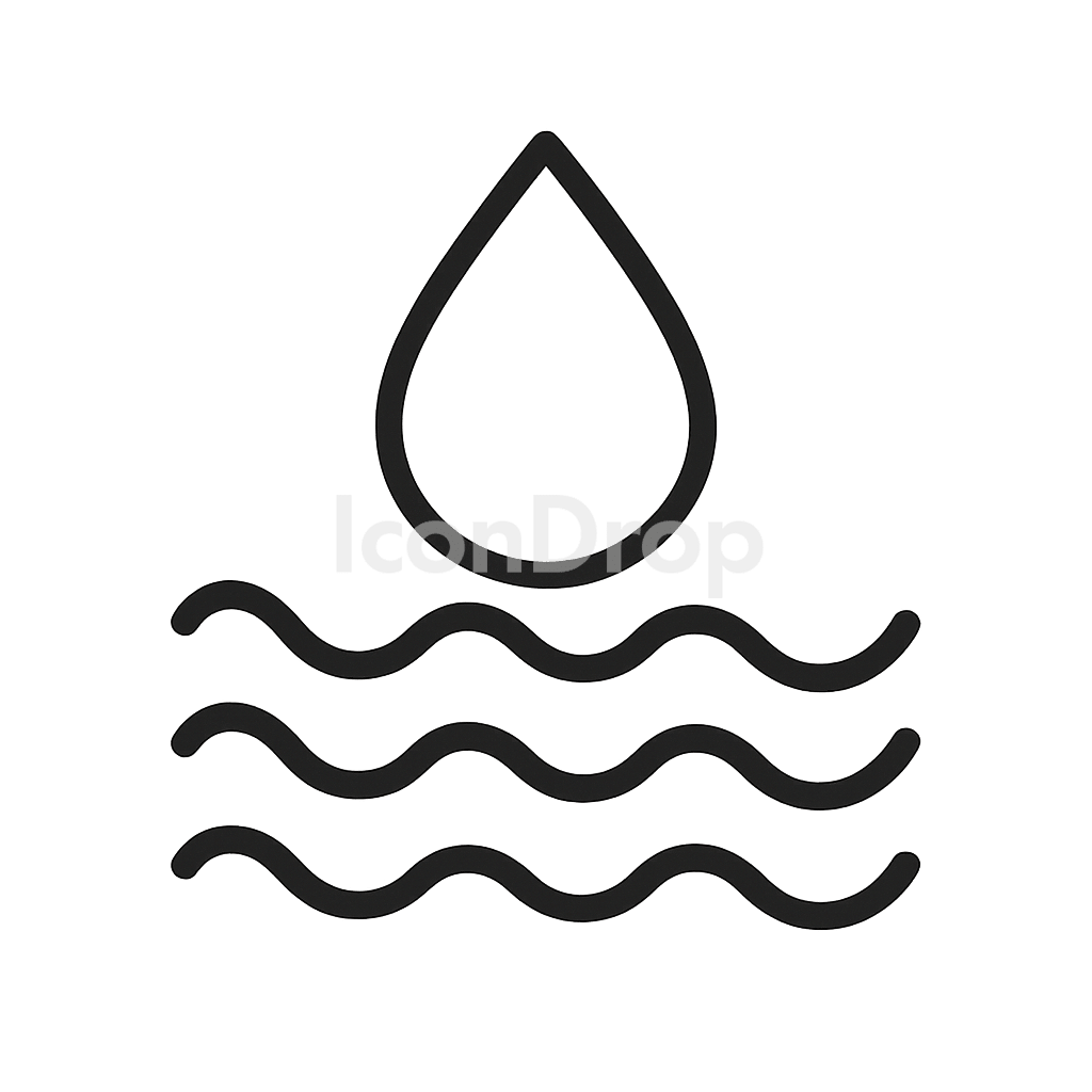 Hot Water Icon Outline