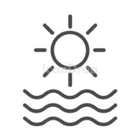 Hot Weather Icon Outline