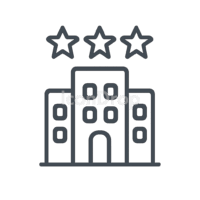 Hotel Icon Star Rating Outline