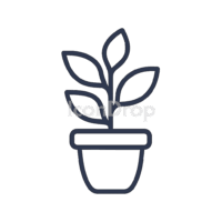 House Plant Icon Outline