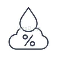 Humidity Icon For Weather App Outline