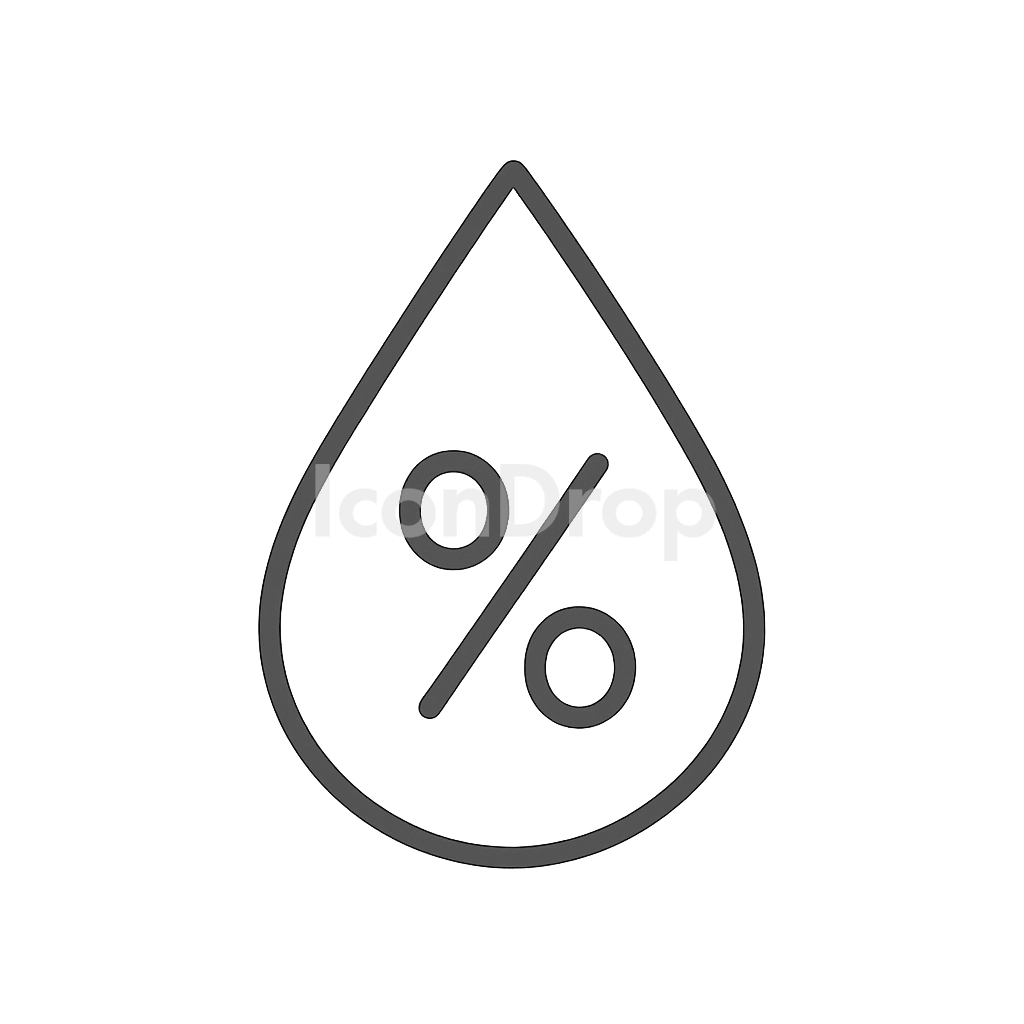 Humidity Weather Icon Outline