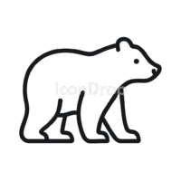 Ice Bear Icon Outline