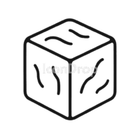 Ice Block Icon Outline