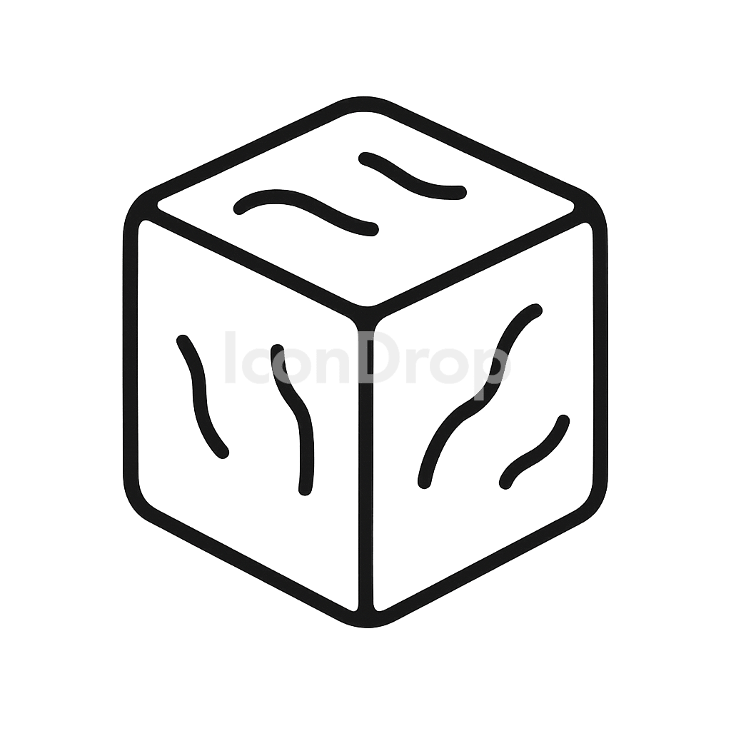 Ice Block Icon Outline