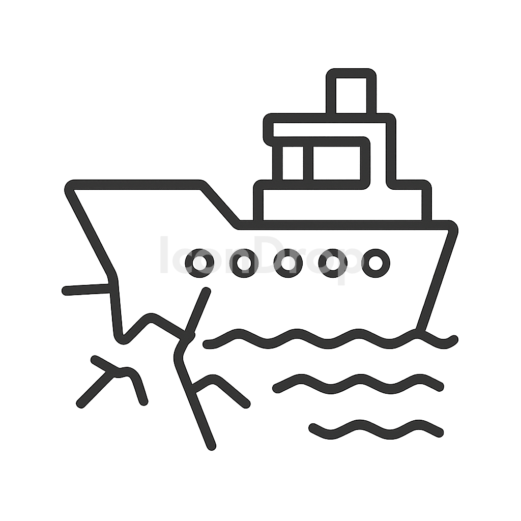 Ice Breaker Icon Outline