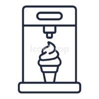 Ice Cream Machine Icon Outline