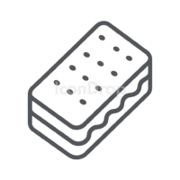 Ice Cream Sandwich Icon Outline