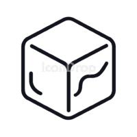 Ice Cube Icon Outline