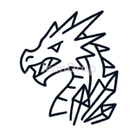 Ice Dragon Icon Outline
