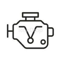 Ice Engine Icon Outline