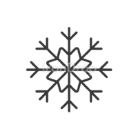 Ice Flake Icon Outline