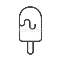 Ice Lolly Icon Outline