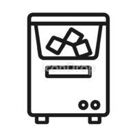 Ice Machine Icon Outline