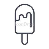 Ice Pop Icon Outline