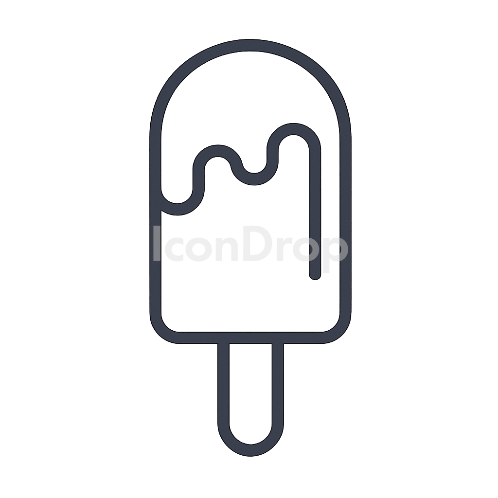 Ice Pop Icon Outline