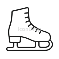 Ice Skates Icon Outline