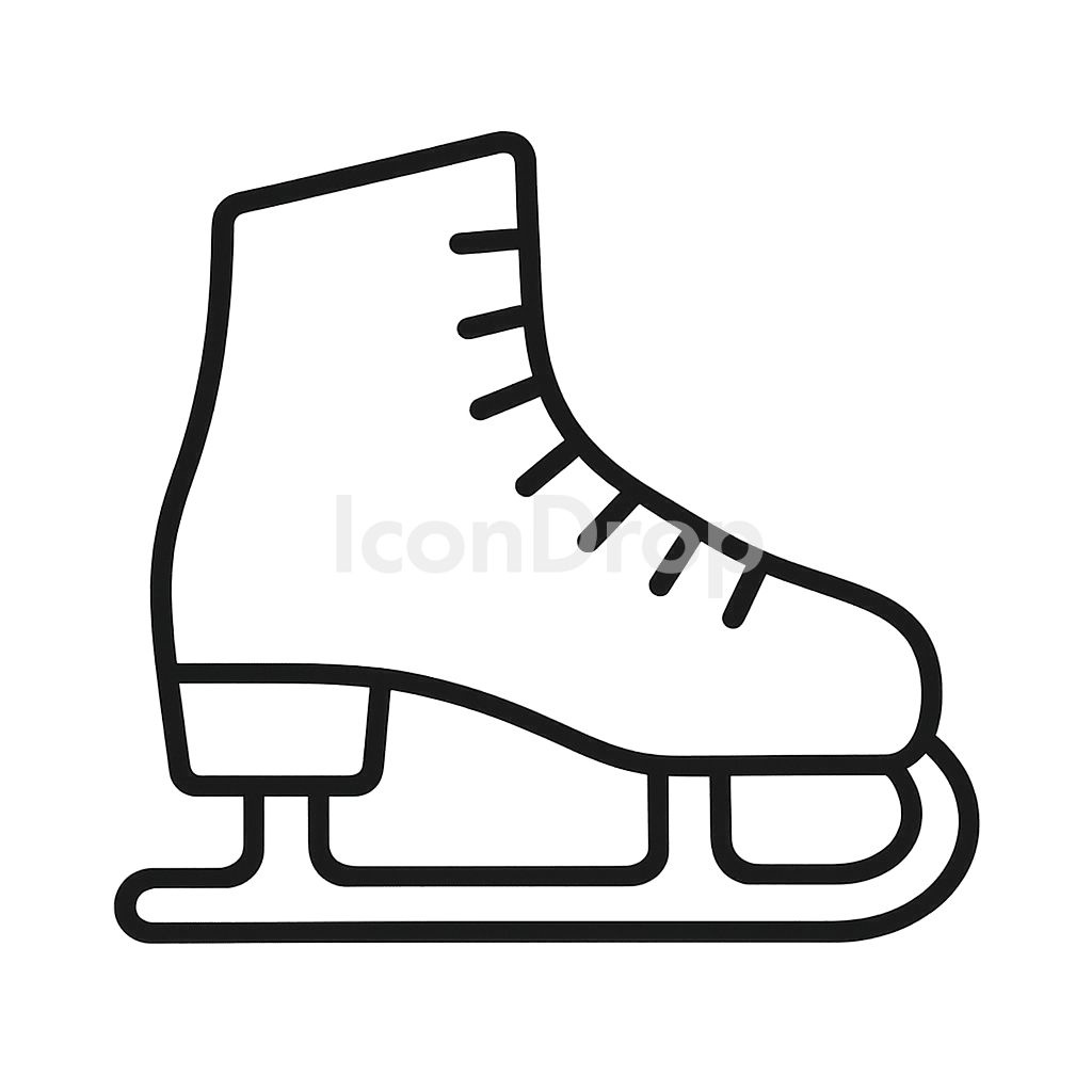 Ice Skates Icon Outline
