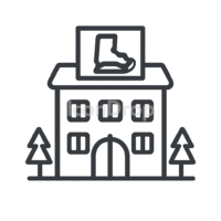 Ice Skating Icon Mall Outline