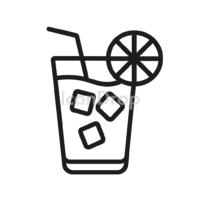 Ice Tea Icon Outline