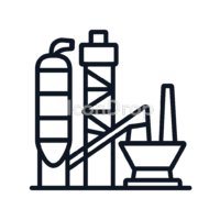 Icon Asphalt Plant Outline