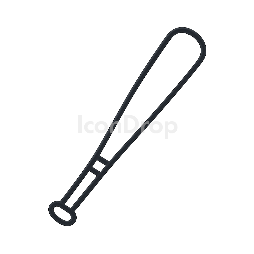 Icon Baseball Bat Outline