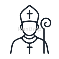 カトリックのクリスマスアイコン（アウトライン）