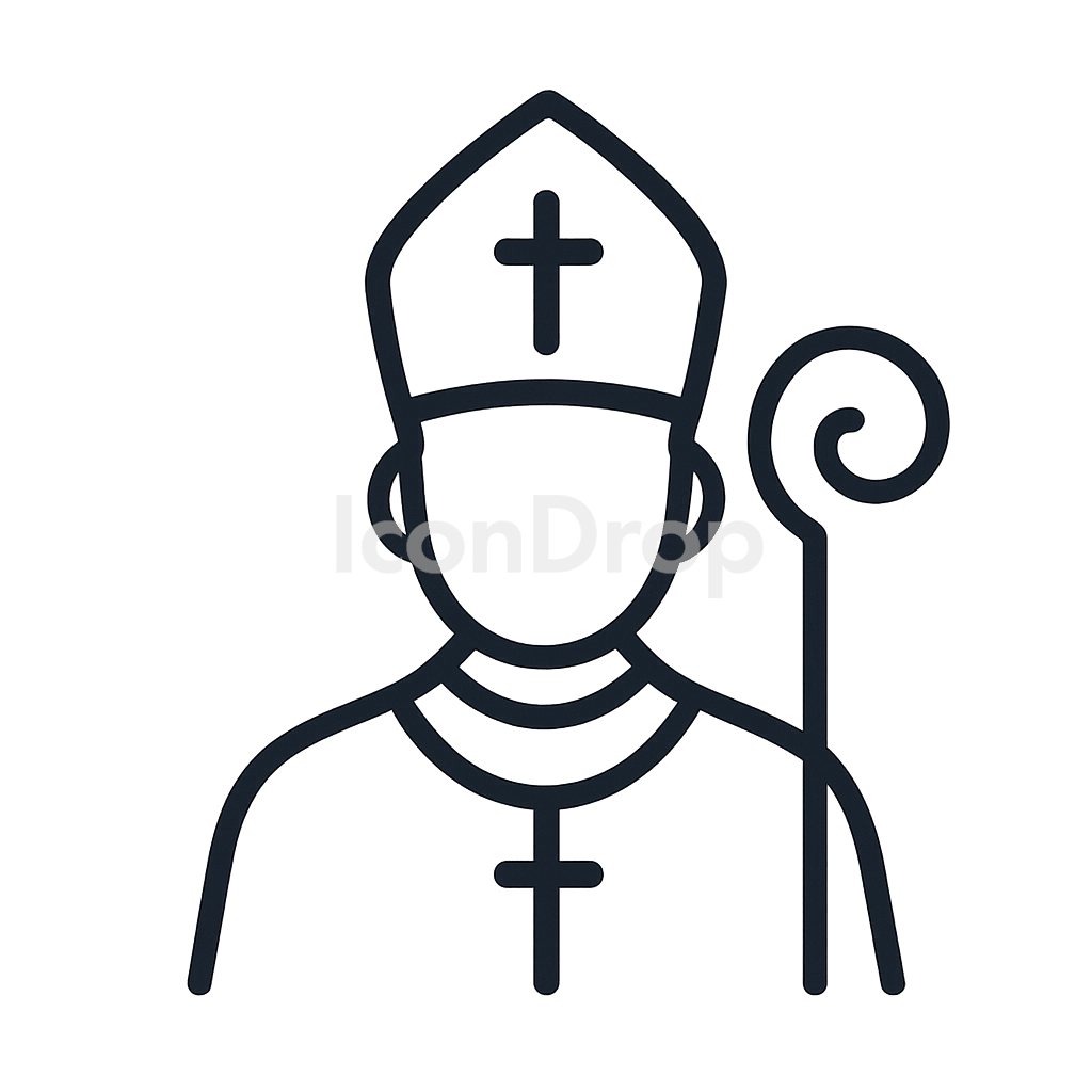 カトリックのアイコン アウトライン