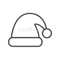 Icon Christmas Hat Outline