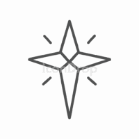 Icon Christmas Star Outline